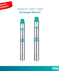 SHIMGE - BOMBA SUMERGIBLE 4" 1,5 HP 2 ALAMBRES