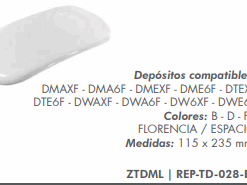 FERRUM REPUESTO - TAPA BLANCO P/DEP. OVAL C/BOTON