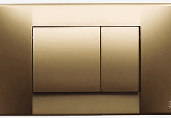 IDEAL - TECLA DOBLE DESCARGA SUMA CROMADA