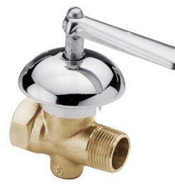 FV - LLAVE DE PASO GAS CON CAMPANA - 1/2" BRONCE