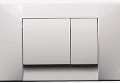 IDEAL - TECLA DOBLE DESCARGA SUMA BLANCA