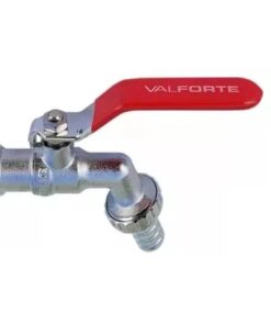 VALFORTE - CANILLA ESFERICA PALANCA ROJA 1"