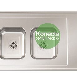 JOHNSON - MESADA 430 PILETA DOBLE CC28 IZQ. 120CM