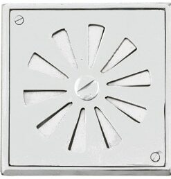 DELTA - REJA GIRATORIA CROMO 15 X 15 MARCO COMUN REFORZADA