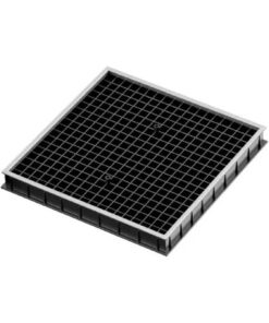 WATERPLAST - TAPA CAMARA PLASTICA F/ACERO 40 X 40