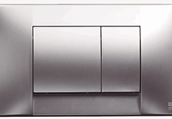 IDEAL - TECLA DOBLE DESCARGA SUMA GRIS METALIZADO