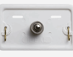 IDEAL - TAPA INSPECCION PLAST C/PULSADOR CROMADO