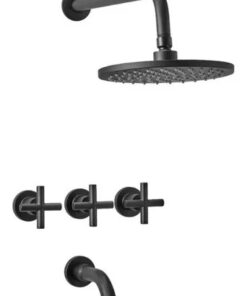 PEIRANO - GRIFERIA DUCHA C/TRANSF. BLACK FABRIC CC