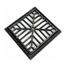 DELTA - REJA HIERRO FUNDIDO 40 X 40 CON MARCO PESADA