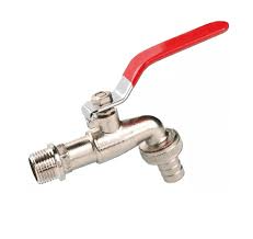 VALFORTE - CANILLA ESFERICA 3/4" BRONCE CROMADA