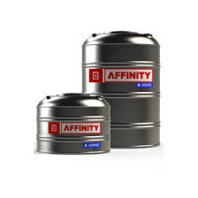 AFFINITY - TANQUE ACERO INOX. HORIZONTAL C/BA 1000 LTS.