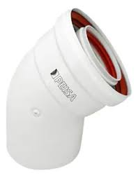 BAXI ACCESORIO - CODO 80 MM 90°