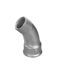 HIERRO GALVANIZADO - CURVA A 45 HH 1/2"