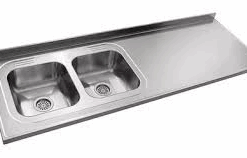 JOHNSON - MESADA 430 PILETA DOBLE CC37 IZQ. 180CM